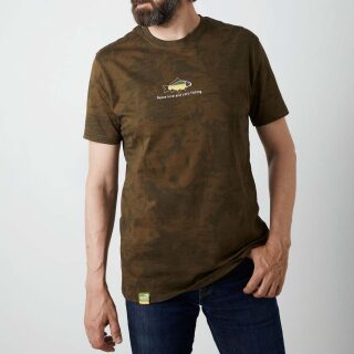 Geoff Anderson - Organic T-Shirt Peace Carp - leaf XL