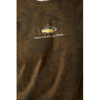 Geoff Anderson - Organic T-Shirt Peace Carp - leaf XL