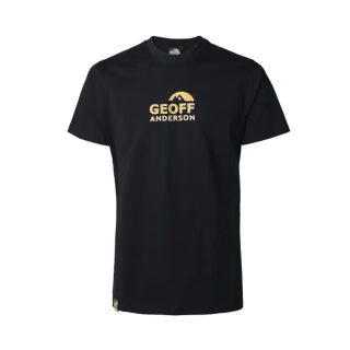 Geoff Anderson - Organic T-Shirt Brustlogo Orange - schwarz XL