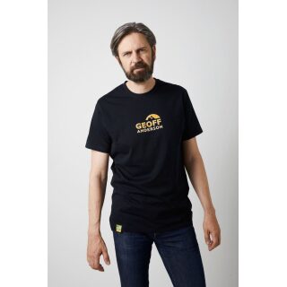 Geoff Anderson - Organic T-Shirt Brustlogo Orange - schwarz XL