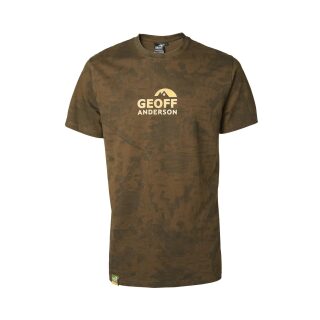 Geoff Anderson - Organic T-Shirt Brustlogo Orange - leaf L