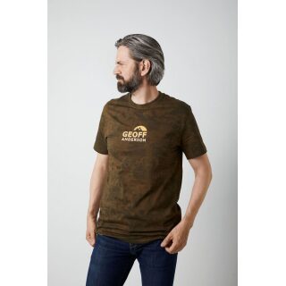 Geoff Anderson - Organic T-Shirt Brustlogo Orange - leaf L