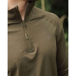 Korda Kool UPF Zip Jersey Dark Olive M