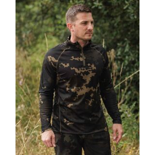 Korda Kool UPF Zip Jersey Dark Kamo 2XL