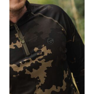 Korda Kool UPF Zip Jersey Dark Kamo 2XL