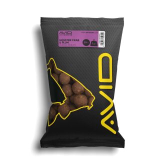 Avid Carp Monster Crab & Plum Boilies - 1 kg 20 mm