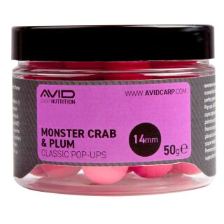 Avid Carp Pop-Ups - Monster Crab & Plum 14mm 50g