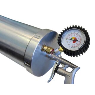 Druckluft Boiliegun Baitgun mit Handteil und Manometer