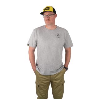 Black Cat - Grey Marl T-Shirt 3XL