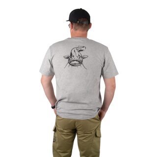 Black Cat - Grey Marl T-Shirt 3XL