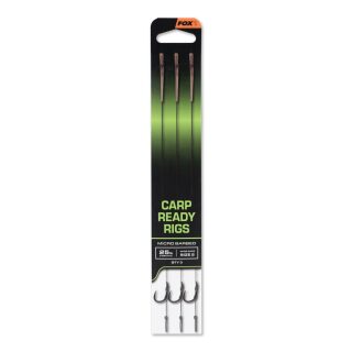 Fox - Carp Ready Rigs x 3 - Wide Gape Size 2 (25lb)