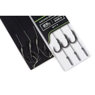 Fox - Carp Ready Rigs x 3 - Wide Gape Size 2 (25lb)