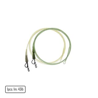 Poseidon Fluorocarbon Core Leader with Full Metal Lead Clip
