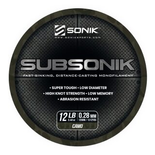 Sonik Subsonik Camo 18lb 0.35mm - 1200m