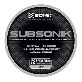 Sonik Subsonik Clear 25lb 0.41mm - 1200m