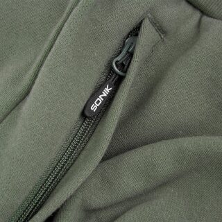 Sonik Green Fleece Shorts - M