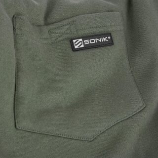 Sonik Green Fleece Shorts - M