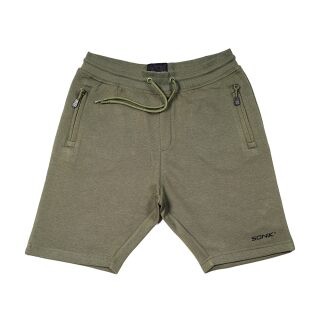 Sonik Green Fleece Shorts - 2XL