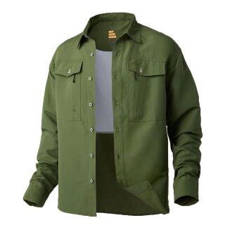 Geoff Anderson - Ezmar Mid Weight Soft Hemd langarm - grün