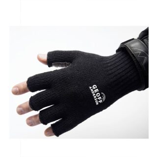Geoff Anderson - Merino Handschuhe fingerlos schwarz