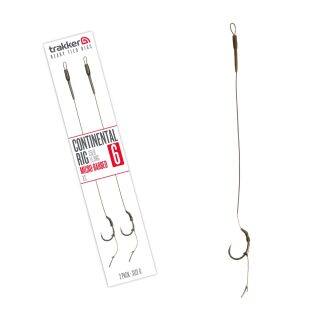 Trakker Continental Ready-Tied Rig 2 Pack Size 6