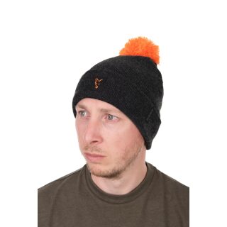 Fox Black-Orange Collection Bobble Hat