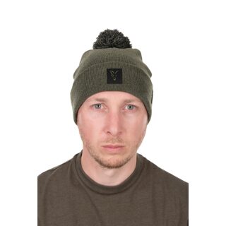 Fox Green-Black Collection Bobble Hat
