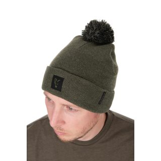 Fox Green-Black Collection Bobble Hat