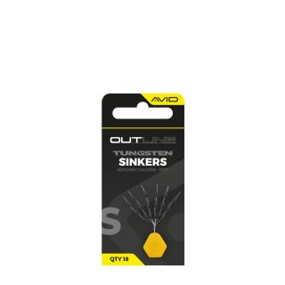 Avid Carp Outline Tungsten Sinkers - Small