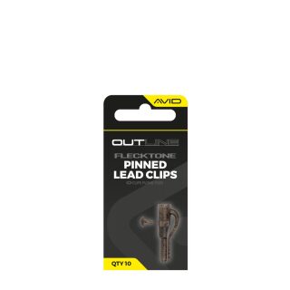 Avid Carp Outline FleckTone Pinned Lead Clips