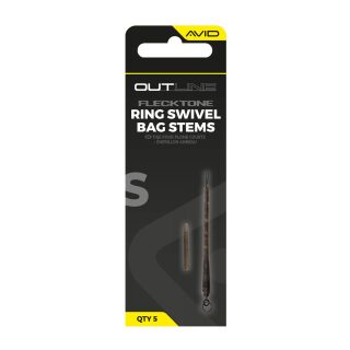 Avid Carp Outline FleckTone Short Bag Stem - Ring Swivel