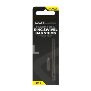 Avid Carp Outline FleckTone Long Bag Stem - Ring Swivel
