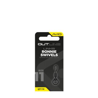 Avid Carp Outline Ronnie Swivels - Size 11
