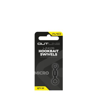 Avid Carp Outline Mirco Hookbait Swivel - Size 17