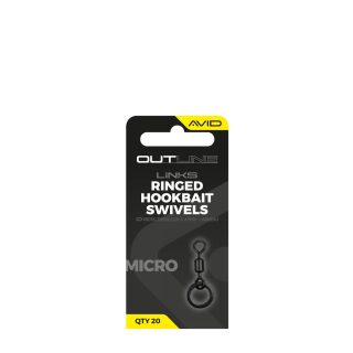 Avid Carp Outline Mirco Ringed Hookbait Swivel - Size 19