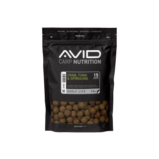 Avid Carp Crab, Tuna & Spirulina Boilies - 2,5kg 15mm