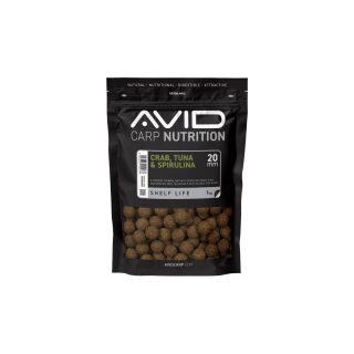 Avid Carp Crab, Tuna & Spirulina Boilies - 1kg 20mm