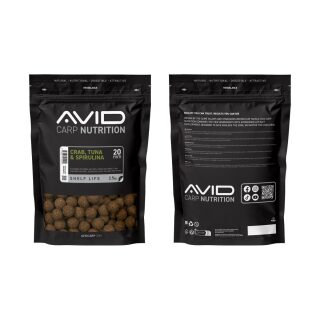 Avid Carp Crab, Tuna & Spirulina Boilies - 2,5kg 20mm