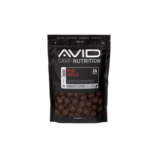 Avid Carp Red Spice Boilies 1kg 24mm