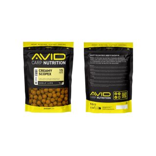 Avid Carp Creamy Scopex Boilies 1kg