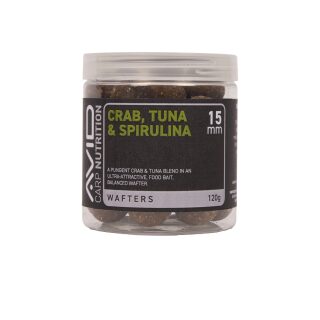 Avid Carp Crab, Tuna & Spirulina Wafter - 15mm