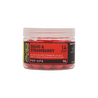 Avid Carp Squid & Strawberry Pop-up - 14mm Red