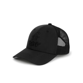 Black Cat Schwarze Truckercap