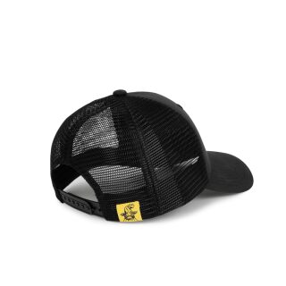 Black Cat Schwarze Truckercap