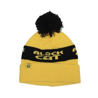 Black Cat BC Gelbe Bommelmütze