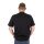 Black Cat Schwarzes T-Shirt mit Distressed-Logo XXXL