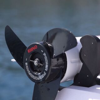 Rhino BMR GPS NxT 65 Longshaft 12V electric outboard motor white