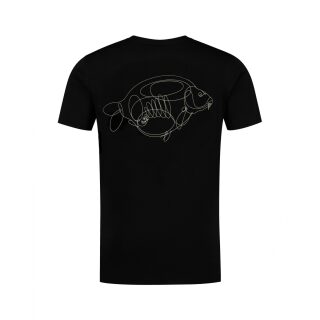 Korda One Liner Tee Black XL