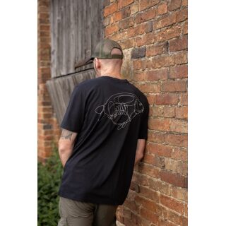 Korda One Liner Tee Black XL