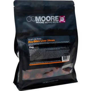 CCMoore Pro-Stim Liver Boilies 1kg 24mm
